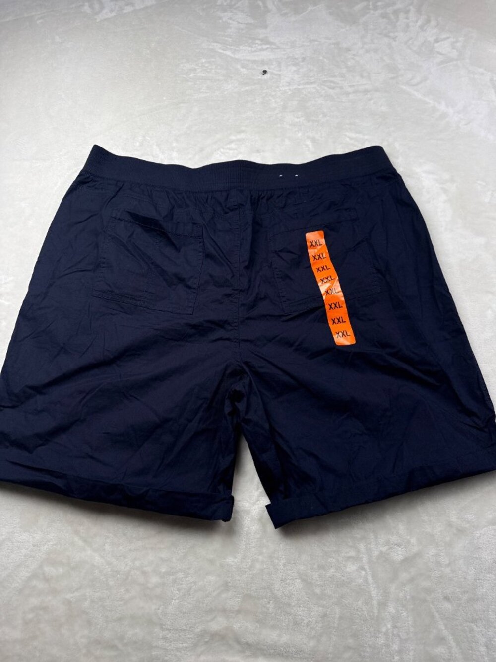 Briggs Womens Navy Pull-On Shorts With Elastic Waistband 2 Front Pockets - Picture 2 of 4